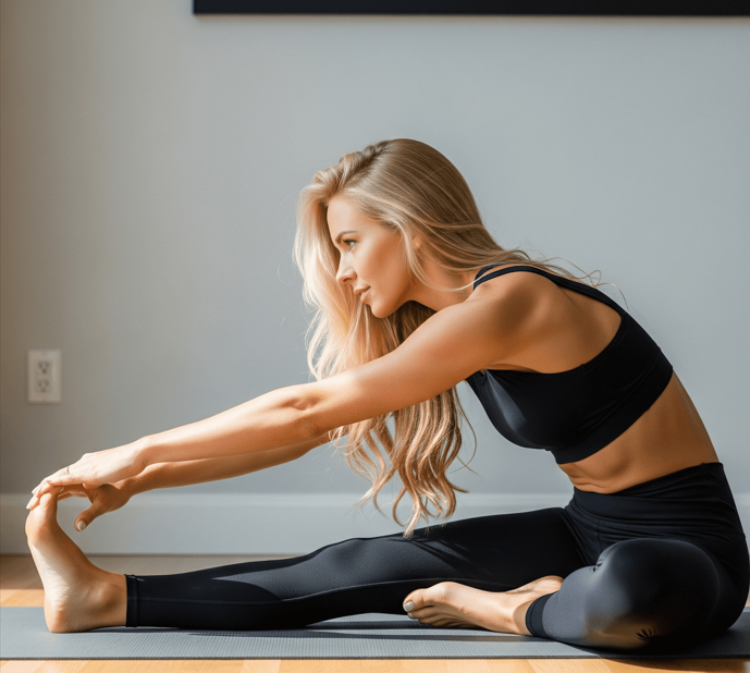 Seated hamstring stretch