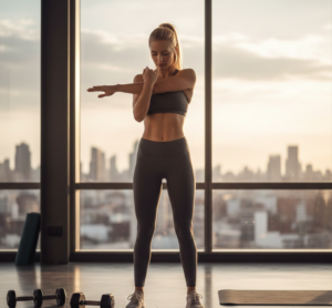 Rhomboid muscle stretch