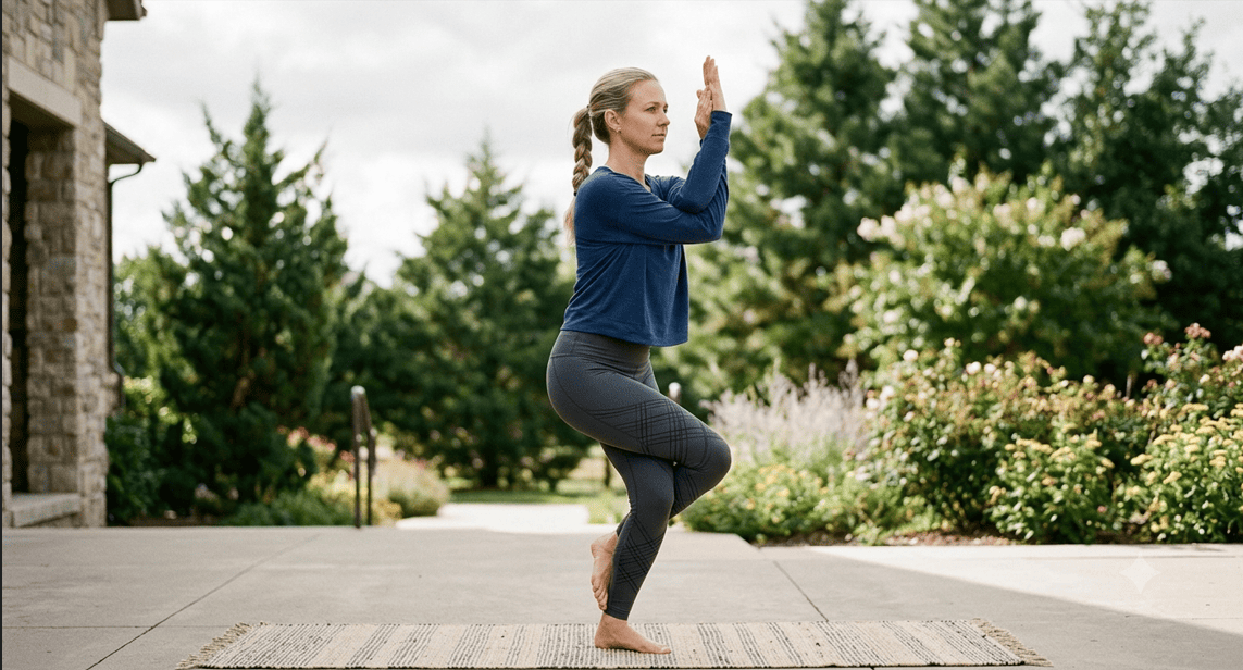 Eagle pose